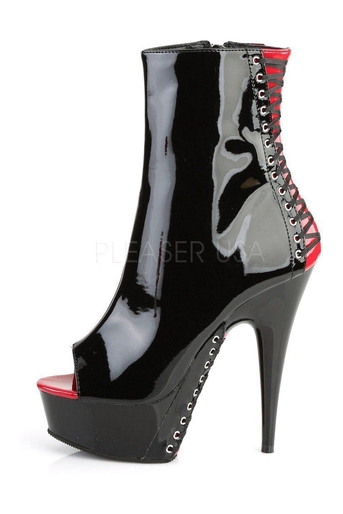 Pleaser DELIGHT-1025 Platform Boot in Black Patent