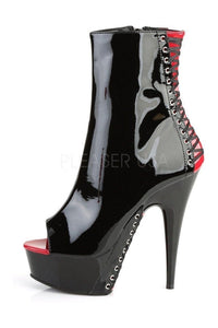 Pleaser DELIGHT-1025 Platform Boot in Black Patent