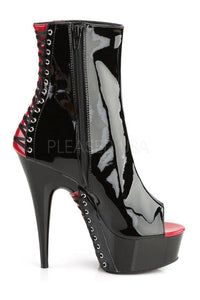 Pleaser DELIGHT-1025 Platform Boot in Black Patent