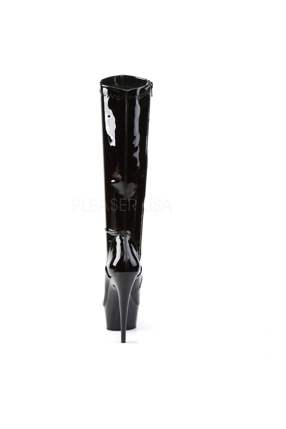 Pleaser DELIGHT-2000 Platform Boot in Black Patent