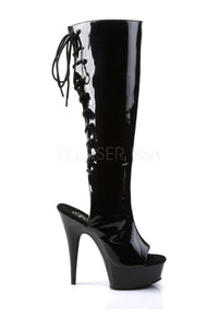 Pleaser DELIGHT-2018 Platform Boot in Black Patent