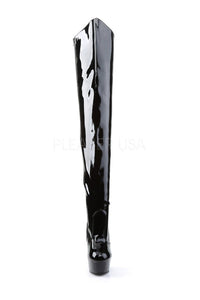 Pleaser DELIGHT-3010 Platform Boot in Black Patent