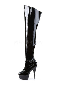 Pleaser DELIGHT-3010 Platform Boot in Black Patent