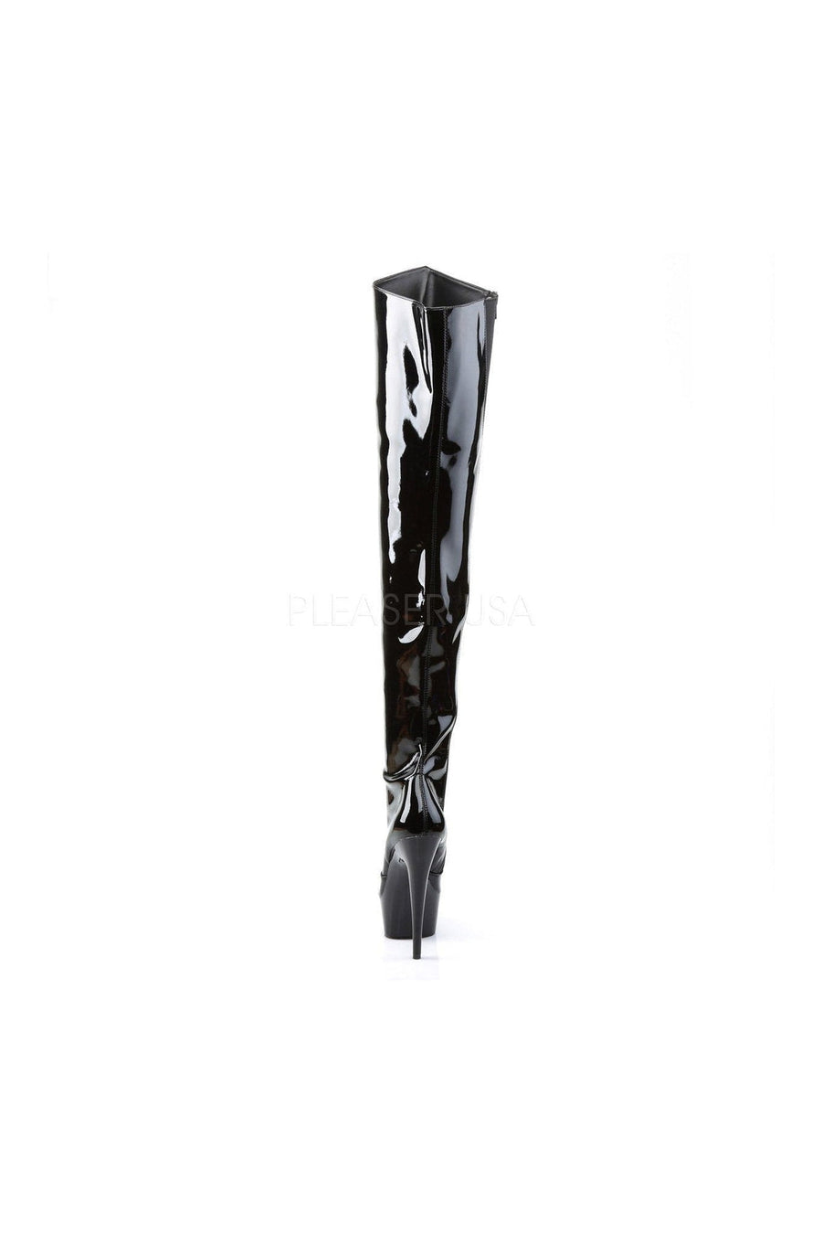 Pleaser DELIGHT-3010 Platform Boot in Black Patent