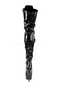 Pleaser DELIGHT-3028 Platform Boot in Black Patent