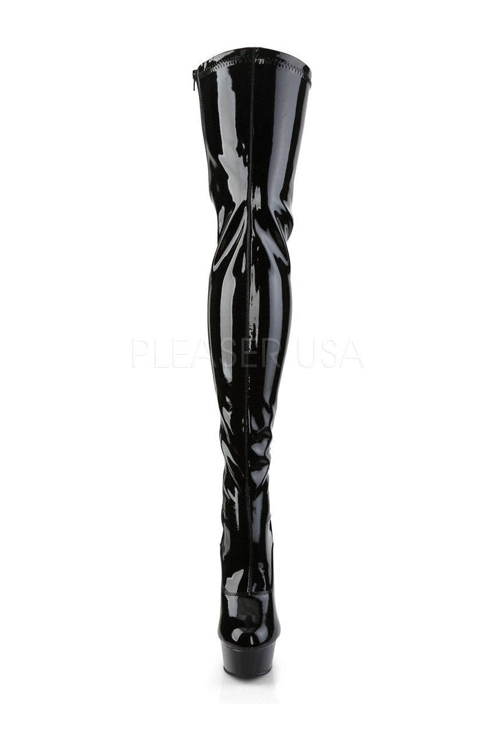 Pleaser DELIGHT-3063 Platform Boot in Black Patent