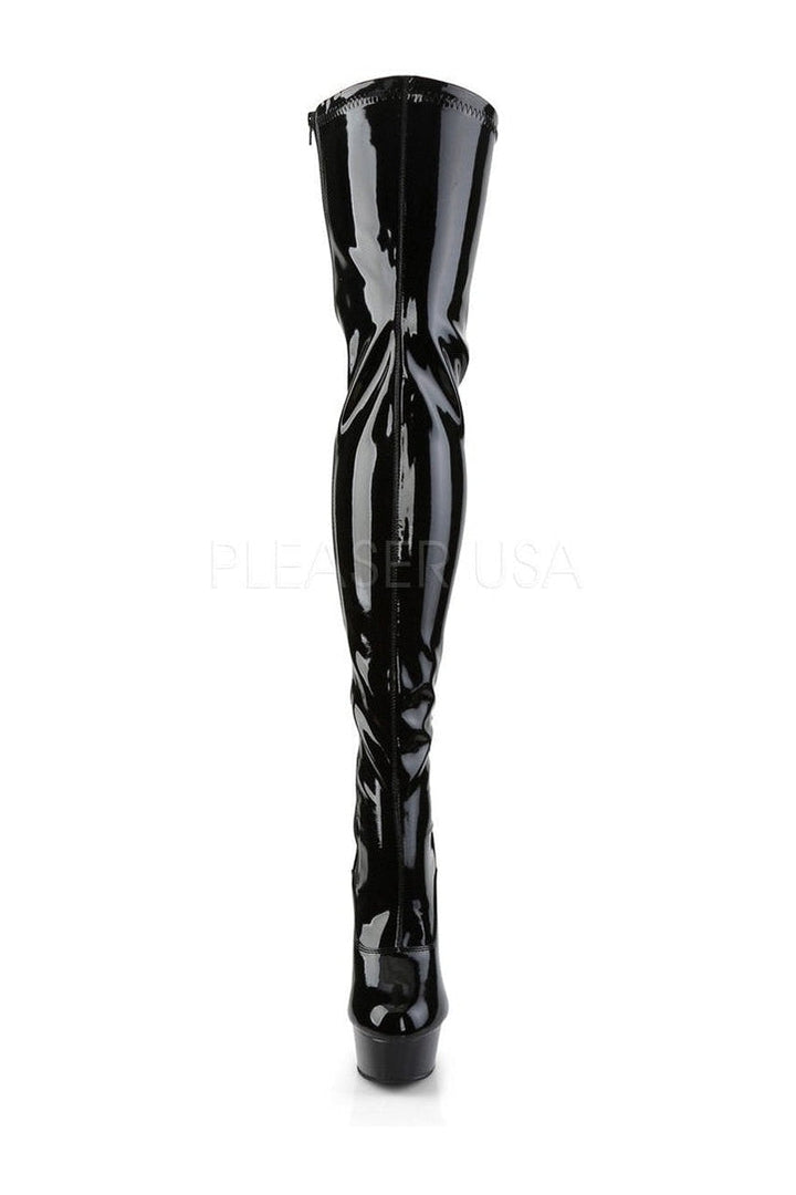 DELIGHT-3063 Platform Boot  | Black Patent
