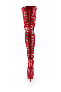 Pleaser DELIGHT-3063 Platform Boot in Red Patent