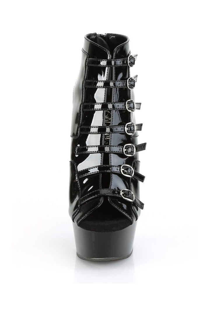 DELIGHT-600-11 Exotic Boot | Black Patent