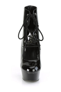 Pleaser DELIGHT-600-22 Exotic Boot in Black Patent