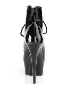 Pleaser DELIGHT-600-22 Exotic Boot in Black Patent