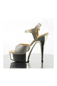Pleaser DELIGHT-609G Platform Sandal in Gold Glitter