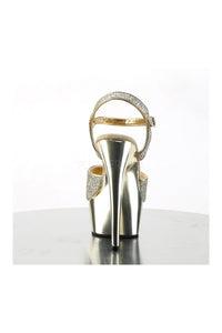 Pleaser DELIGHT-609G Platform Sandal in Gold Glitter