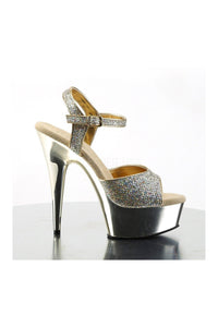 Pleaser DELIGHT-609G Platform Sandal in Gold Glitter
