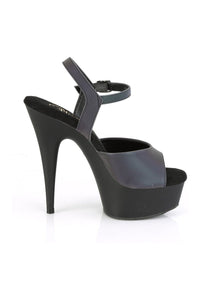 Pleaser DELIGHT-609REFL Exotic Sandal in Green Reflective