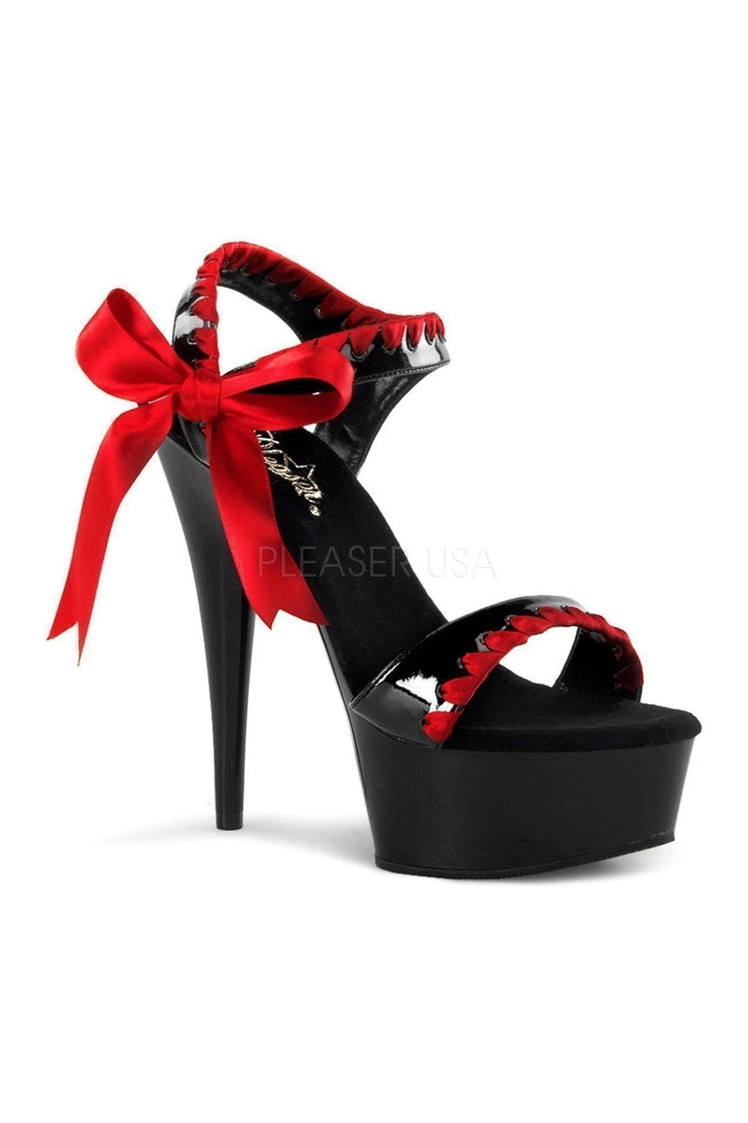 Pleaser Black Sandals Platform Stripper Shoes | Buy at Sexyshoes.com