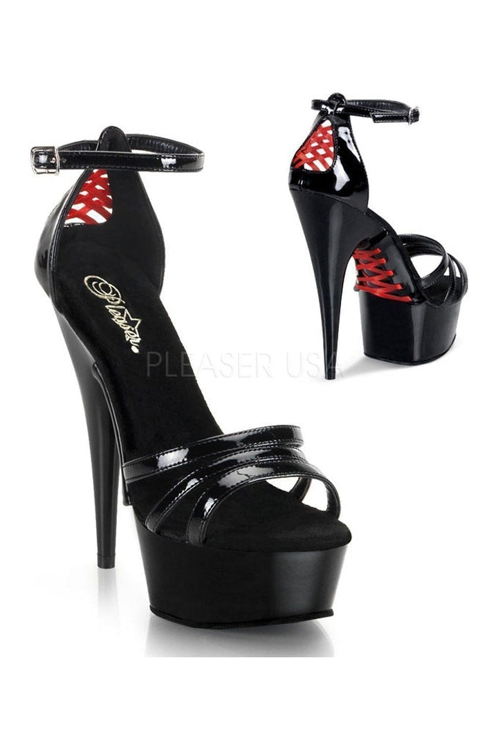 Pleaser Black Sandals Platform Stripper Shoes | Buy at Sexyshoes.com