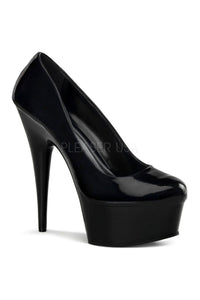 Pleaser DELIGHT-685 Platform Pump in Black Patent from SexyShoes.com