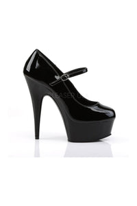 Pleaser DELIGHT-687 Platform Pump in Black Patent