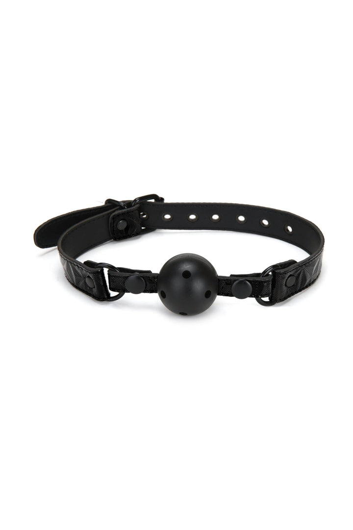 Deluxe Ball Gag-Dominatrix Accessories-Whipsmart-Black-O/S-SEXYSHOES.COM