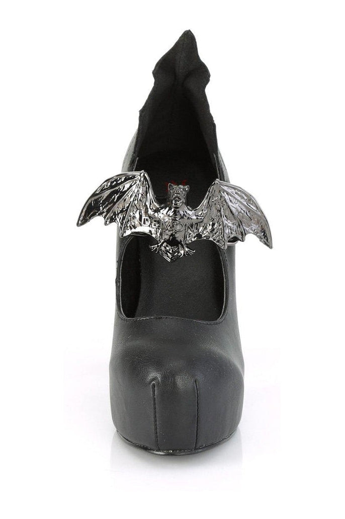 DEMON-18 Mary Jane | Black Faux Leather-Mary Janes-Demonia-SEXYSHOES.COM