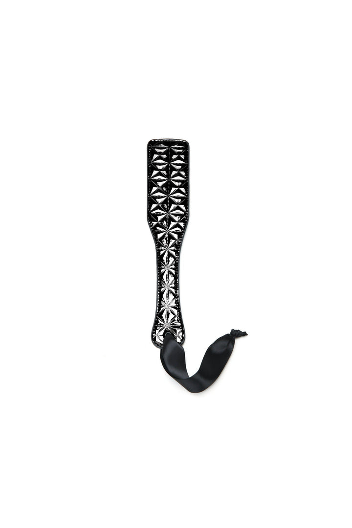 Diamond Textured Spanking Paddle-Cuffs + Chokers-Whipsmart-Black-O/S-SEXYSHOES.COM