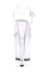 Pleaser DISCOLITE-808 Exotic Sandal in Clear Vinyl