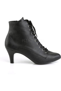 Pleaser Pink Label DIVINE-1020 Ankle Boot in Black Faux Leather