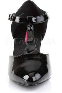 Pleaser Pink Label DIVINE-415 Pump in Black Patent