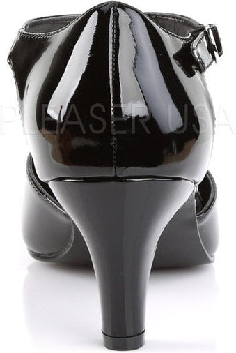 Pleaser Pink Label DIVINE-415 Pump in Black Patent