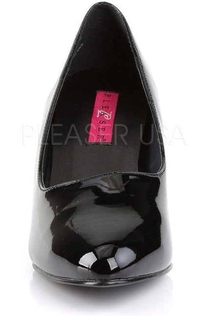 Pleaser Pink Label DIVINE-420 Pump in Black Patent