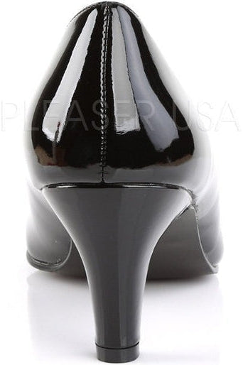 Pleaser Pink Label DIVINE-420 Pump in Black Patent