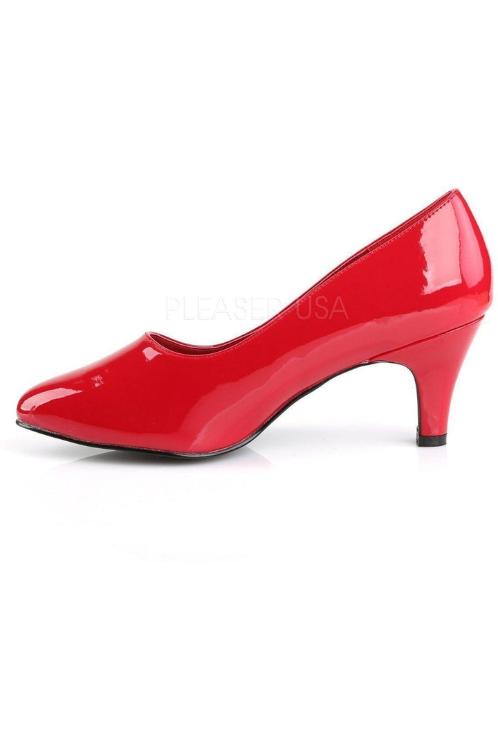 DIVINE-420 Pump | Red Patent-Pleaser Pink Label-Pumps-SEXYSHOES.COM