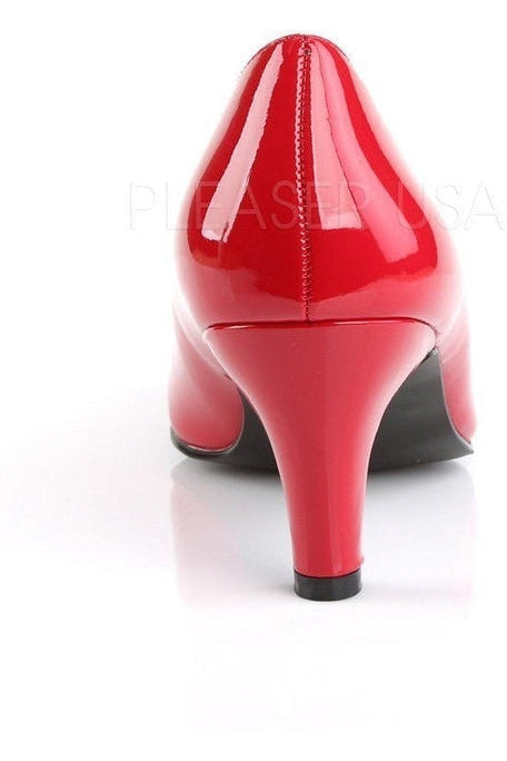Pleaser Pink Label DIVINE-420 Pump in Red Patent