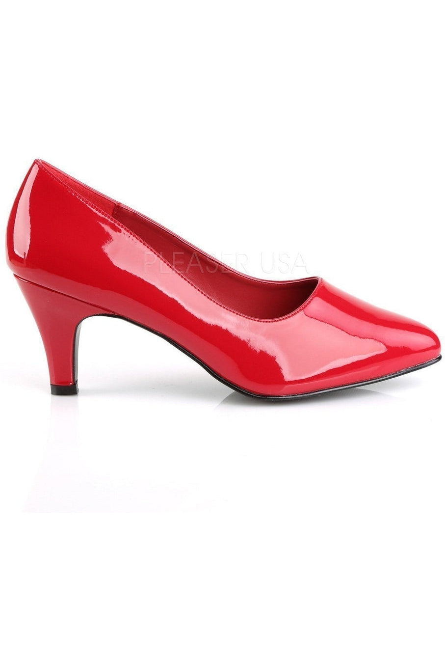 DIVINE-420 Pump | Red Patent-Pleaser Pink Label-Pumps-SEXYSHOES.COM