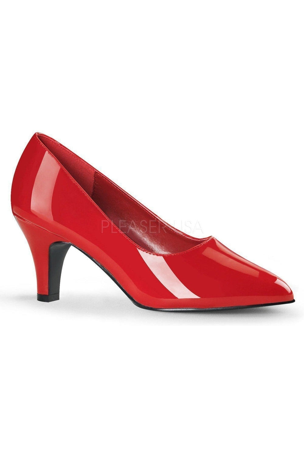 DIVINE-420 Pump | Red Patent-Pleaser Pink Label-Red-Pumps-SEXYSHOES.COM