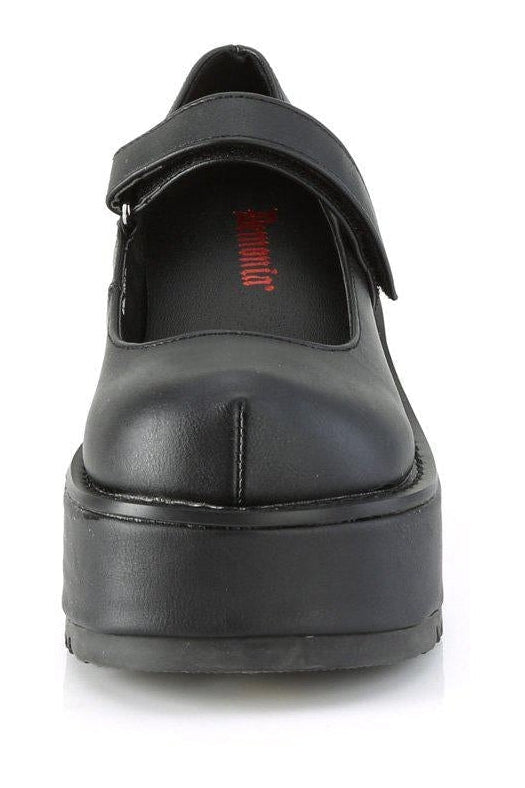 Demonia DOLLIE-01 Lolita in Black Faux Leather