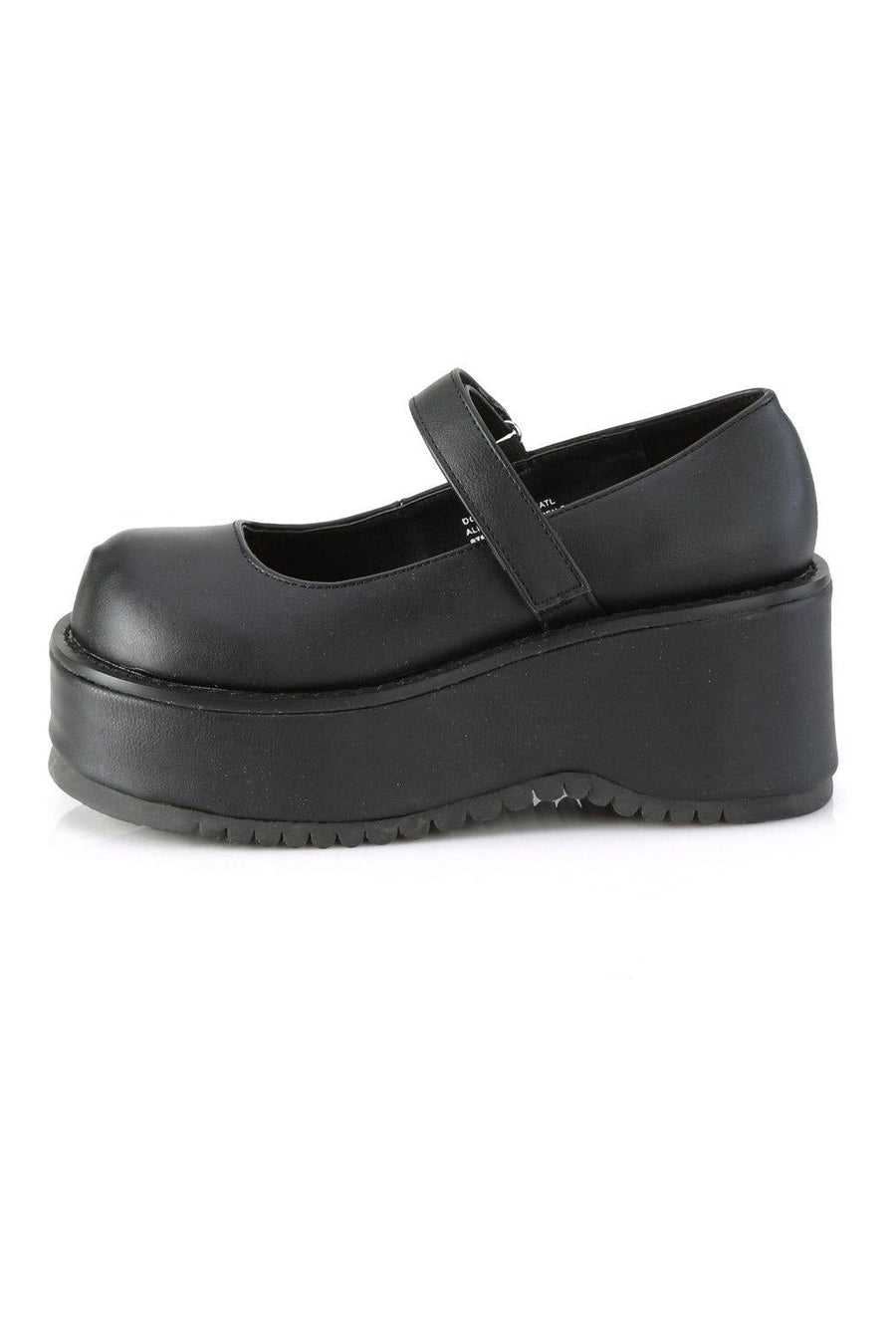 Demonia DOLLIE-01 Lolita in Black Faux Leather