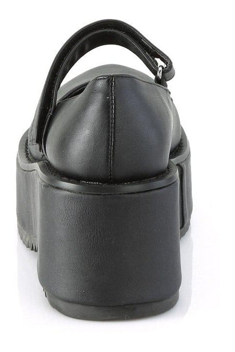 Demonia DOLLIE-01 Lolita in Black Faux Leather