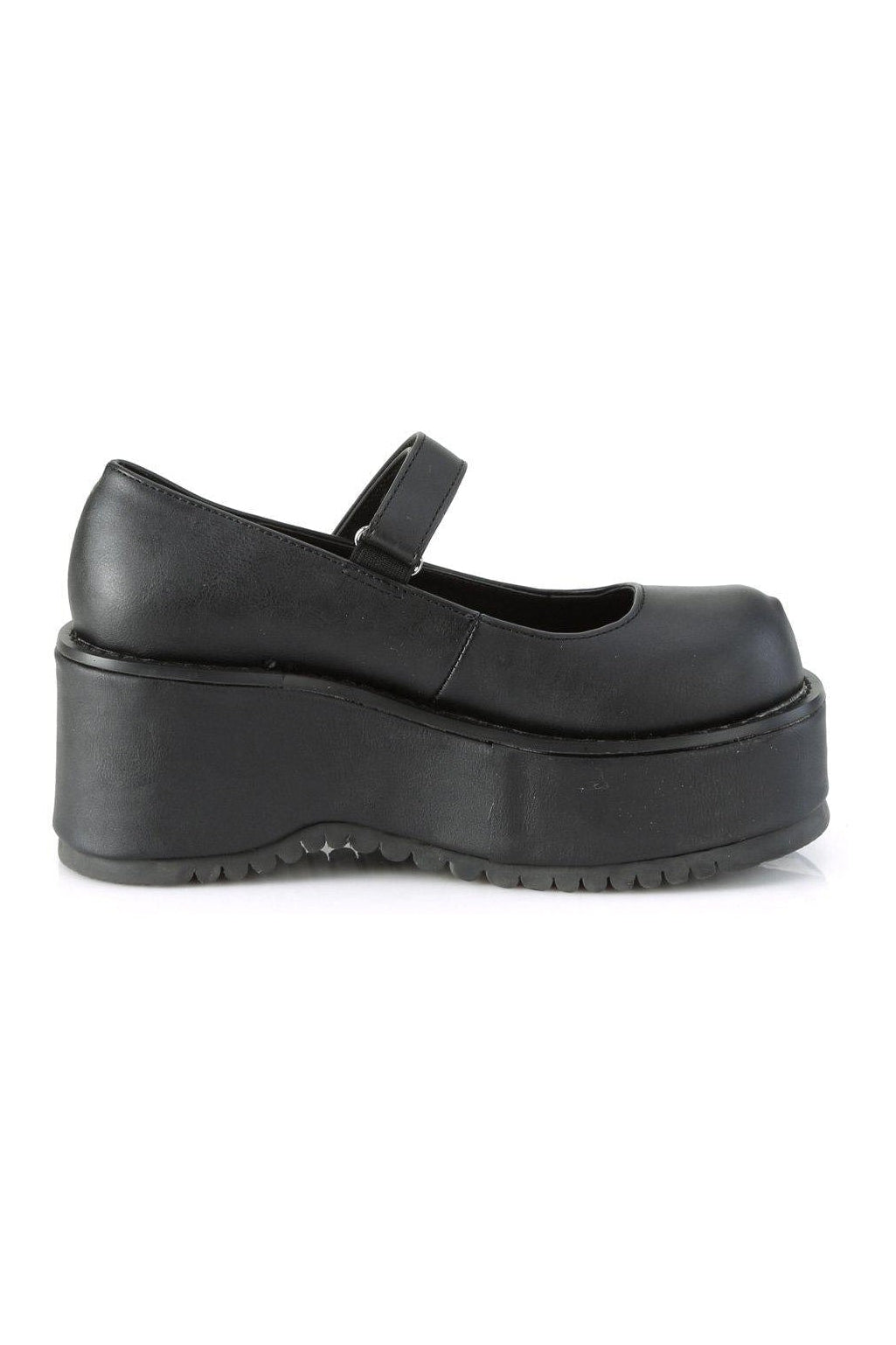 Demonia DOLLIE-01 Lolita in Black Faux Leather