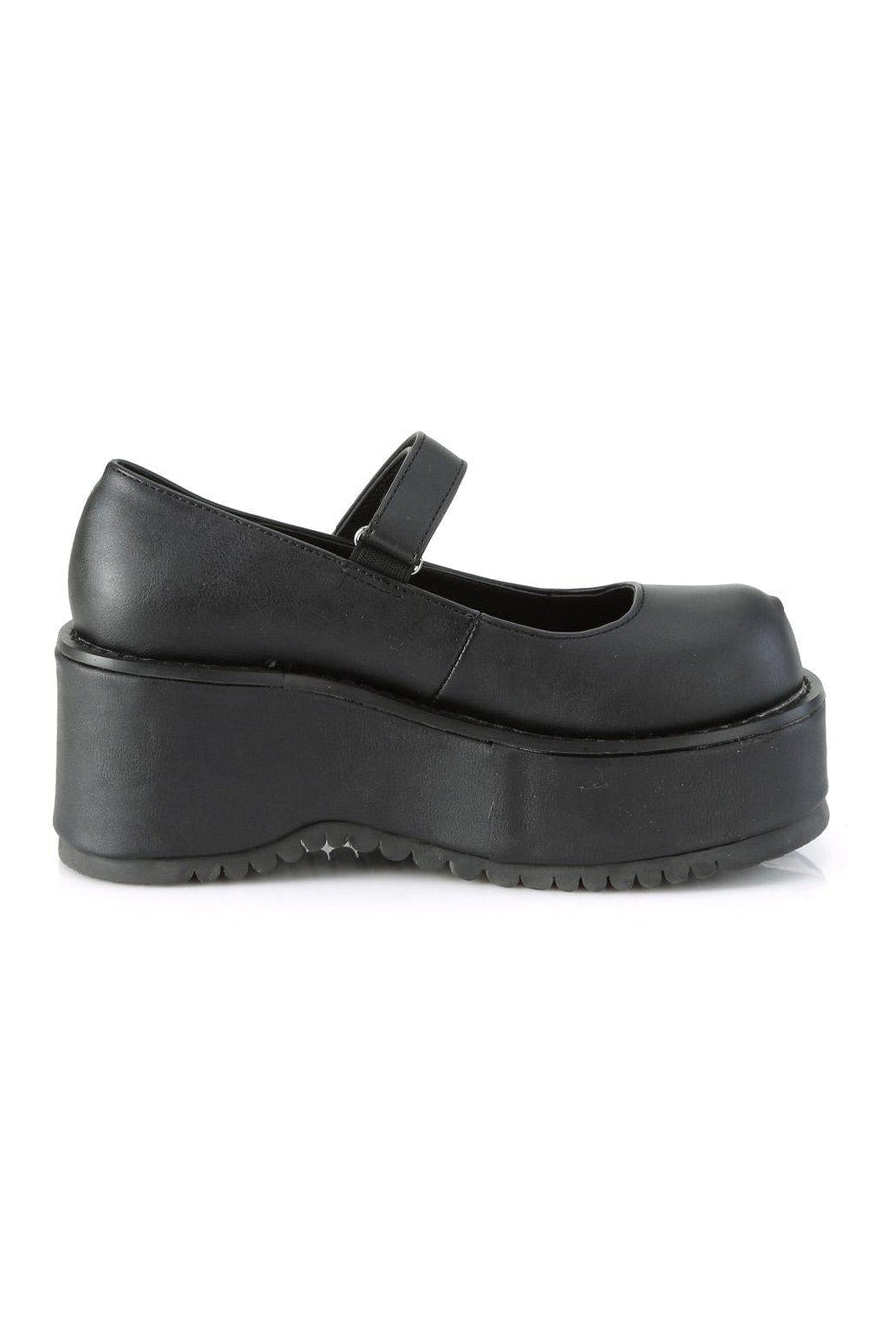Demonia DOLLIE-01 Lolita in Black Faux Leather