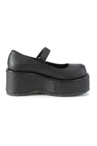 Demonia DOLLIE-01 Lolita in Black Faux Leather