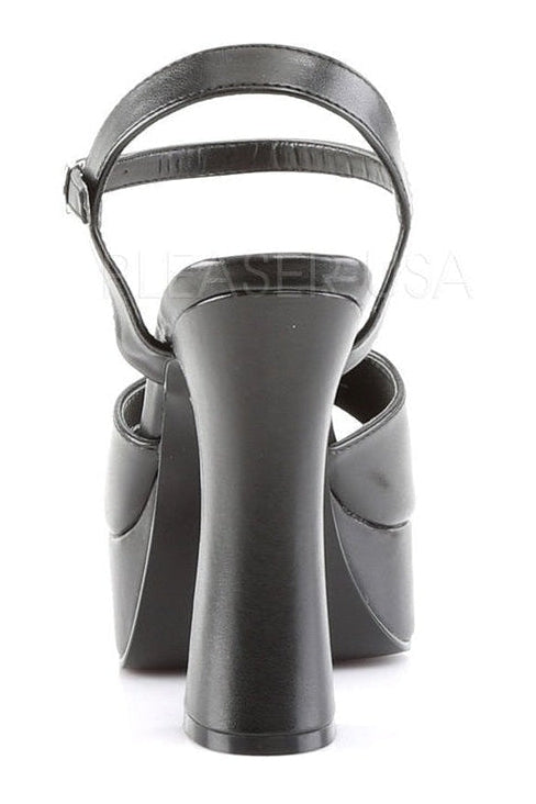 Demonia DOLLY-09 Sandal in Black Faux Leather