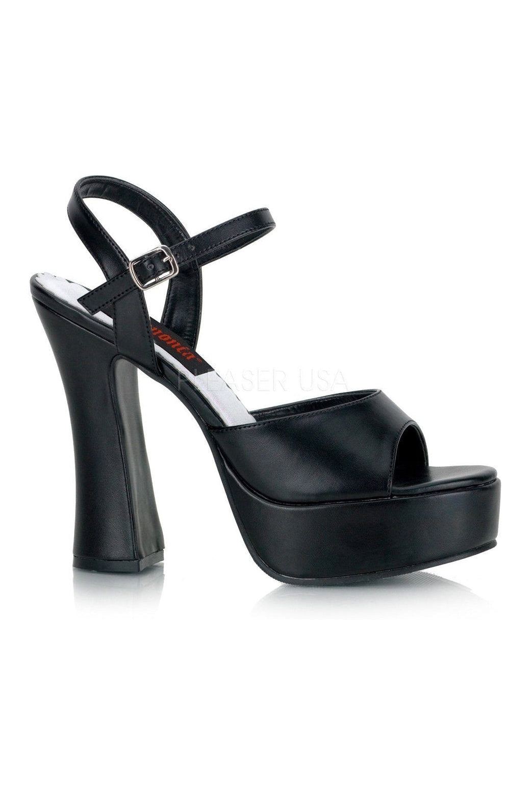 Demonia DOLLY-09 Sandal in Black Faux Leather from SexyShoes.com