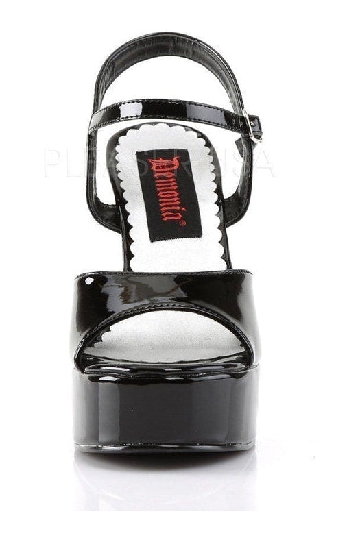 Demonia DOLLY-09 Sandal in Black Patent