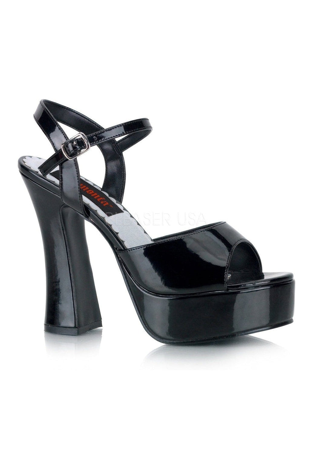 Demonia DOLLY-09 Sandal in Black Patent from SexyShoes.com