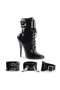 Devious DOMINA-1023 Ankle Boot in Black Patent from SexyShoes.com