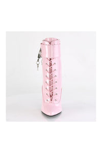 Devious DOMINA-1023 Ankle Boot in Pink Patent