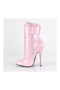 Devious DOMINA-1023 Ankle Boot in Pink Patent