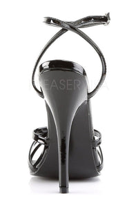 Devious DOMINA-108 Sandal in Black Patent